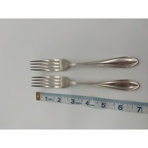 (3) - ONEIDA Chef's Table Dinner Fork SATIN Stainless Steel 8" Long - 90/18